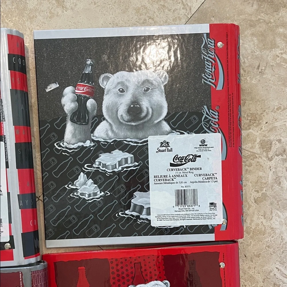 Coca-Cola Polar Bear Binder Collection - Set of 4 from 1990s
